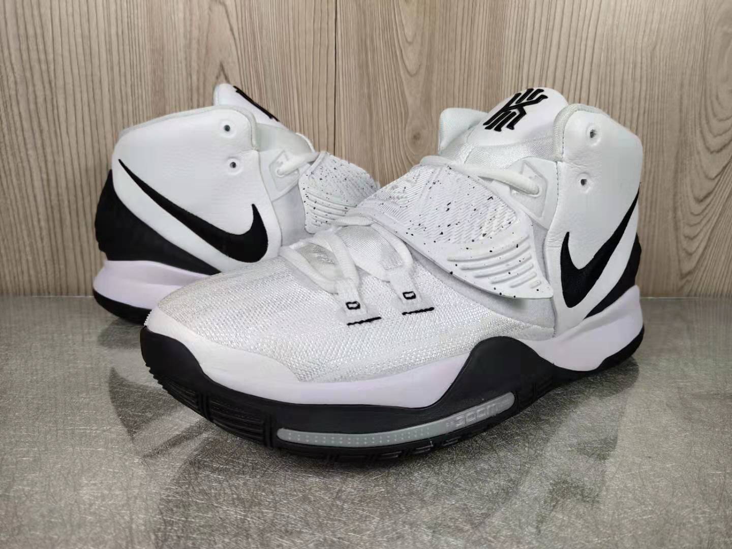 2020 Nike Kyrie 6 White Black - Click Image to Close